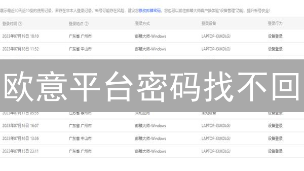 欧意平台密码找不回？试试这招，99%的人都不知道！